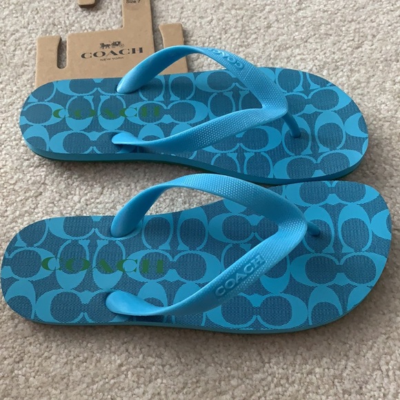Coach Signature Flip-Flops - Picture 5 of 5